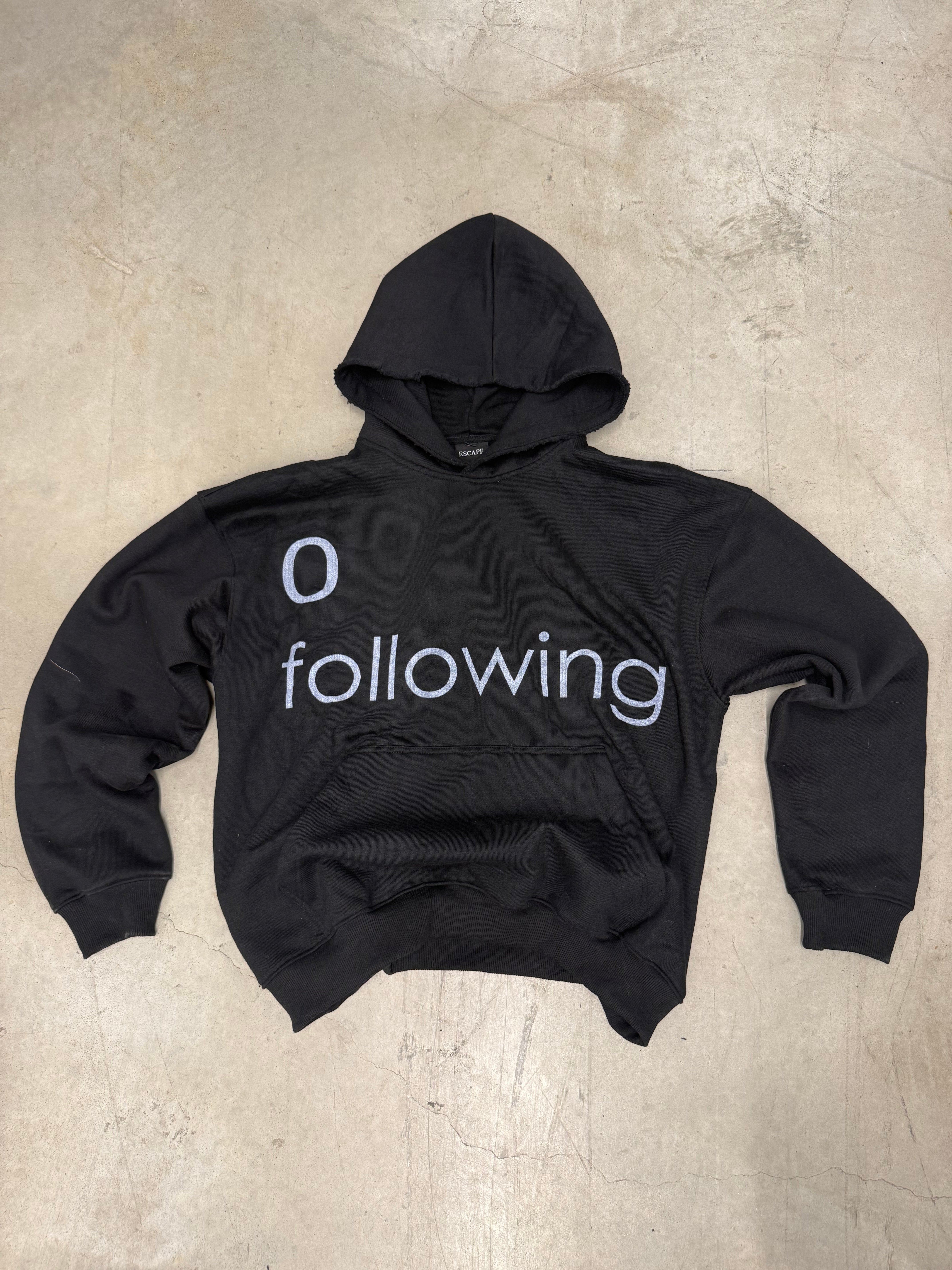 "0" Following Hoodie